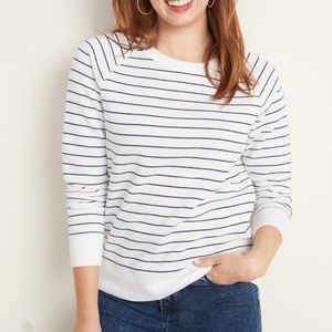Old navy relaxed striped sweatshirt large